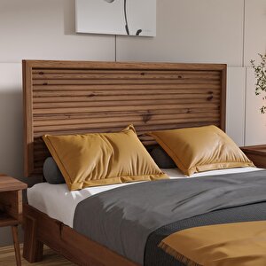 Ebruli Model Ceviz Renk Ahşap Tek Başlık ( Yatay ) 100 cm