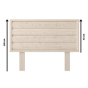 Hüma Model Vernikli Ahşap Tek Başlık ( Yatay ) 150 cm