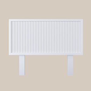 Ebruli Model Beyaz Renk Ahşap Tek Başlık ( Di̇key ) 150 cm