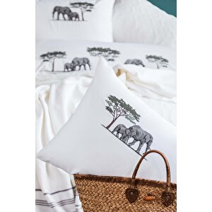 Çi̇ft Ki̇şi̇li̇k Timeless Prime Set Aleph White - Yatak Ortusu
