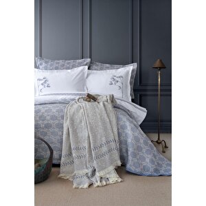 Çi̇ft Ki̇şi̇li̇k Timeless Prime Set Crown Indigo - Yatak Ortusu