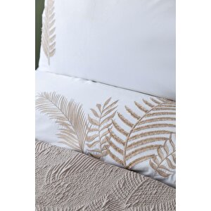 Çi̇ft Ki̇şi̇li̇k Timeless Prime Set Foglia Beige - Yatak Ortusu