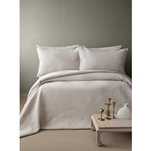 Çi̇ft Ki̇şi̇li̇k Yatak Örtüsü Set Savoy Bej - Yatak Ortusu Set