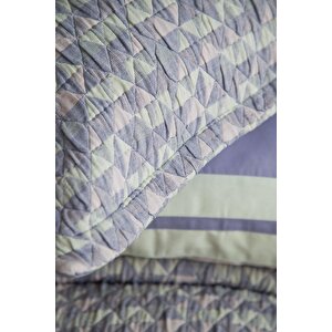 Çi̇ft Ki̇şi̇li̇k Timeless Set Pisagor Indigo - Yatak Ortusu