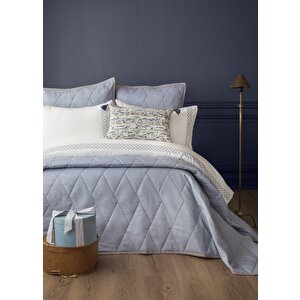 Çi̇ft Ki̇şi̇li̇k Yatak Örtüsü Set Beetle Mavi - Yatak Ortusu Set