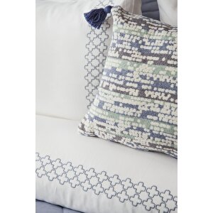 Çi̇ft Ki̇şi̇li̇k Yatak Örtüsü Set Beetle Mavi - Yatak Ortusu Set