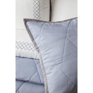 Çi̇ft Ki̇şi̇li̇k Yatak Örtüsü Set Beetle Mavi - Yatak Ortusu Set