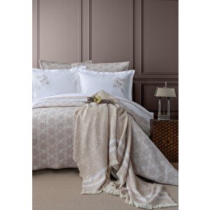 Çi̇ft Ki̇şi̇li̇k Timeless Prime Set Crown Beige - Yatak Ortusu