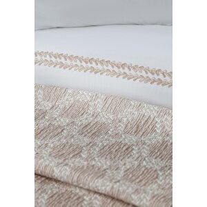 Çi̇ft Ki̇şi̇li̇k Timeless Prime Set Crown Beige - Yatak Ortusu
