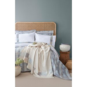 Çi̇ft Ki̇şi̇li̇k Timeless Prime Set Piazza Indigo - Yatak Ortusu