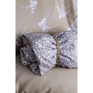 Tek Ki̇şi̇li̇k Bambu Pike Set Freely Bej - Nevresimli Pike Takimi