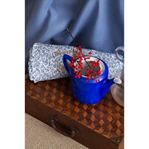 Tek Ki̇şi̇li̇k Bambu Pike Set Freely Indigo - Nevresimli Pike Takimi