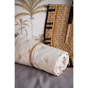 Çi̇ft Ki̇şi̇li̇k Bambu Pike Set Noble Gri - Nevresimli Pike Takimi