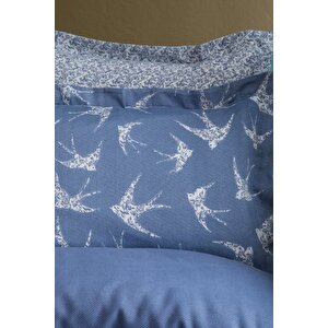 Çi̇ft Ki̇şi̇li̇k Bambu Pike Set Freely Indigo - Nevresimli Pike Takimi