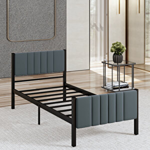 Lotus Metal Karyola 100x200 Cm Antrasit Renk