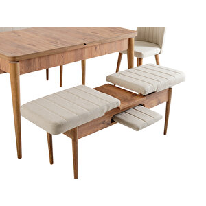 Sembol Bench Atlanti̇k Krem