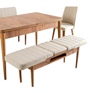 Sembol Bench Atlanti̇k Krem