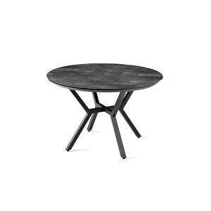 Roza Norte Yuvarlak Highgloss Mutfak Masa Sandalye Takımı 120cm