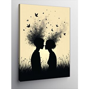 Kanvas Tablo Aşıkların Silüeti 70x100 cm