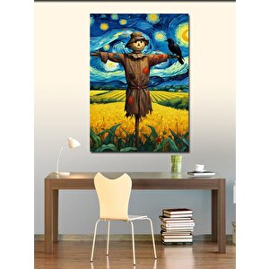 Kanvas Tablo Korkutucu Korkuluk 100x140 cm