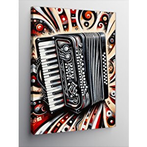 Kanvas Tablo Ritim Aşkı Akkordeon 100x140 cm