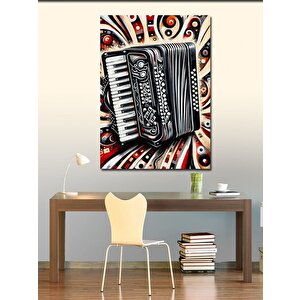Kanvas Tablo Ritim Aşkı Akkordeon 100x140 cm