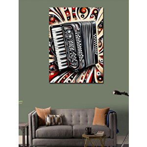 Kanvas Tablo Ritim Aşkı Akkordeon 100x140 cm