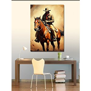 Kanvas Tablo Kovboy Atlı 50x70 cm