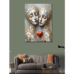 Kanvas Tablo Soyut Aşık Çift 100x140 cm