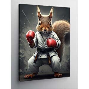 Kanvas Tablo Boks Eldivenli Sincap 50x70 cm