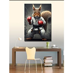 Kanvas Tablo Boks Eldivenli Sincap 50x70 cm