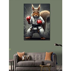 Kanvas Tablo Boks Eldivenli Sincap 50x70 cm