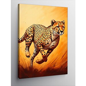 Kanvas Tablo Koşan Çita 100x140 cm