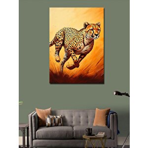 Kanvas Tablo Koşan Çita 100x140 cm