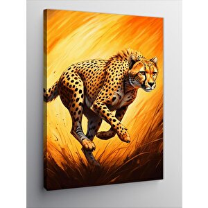 Kanvas Tablo Koşan Çita 70x100 cm
