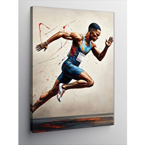Kanvas Tablo Koşan Sporcu 70x100 cm