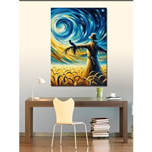 Kanvas Tablo Tarlada Korkuluk 70x100 cm
