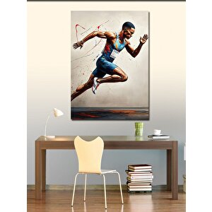 Kanvas Tablo Koşan Sporcu 50x70 cm