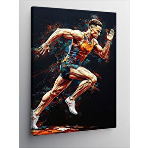 Kanvas Tablo  Koşan Adam 100x140 cm