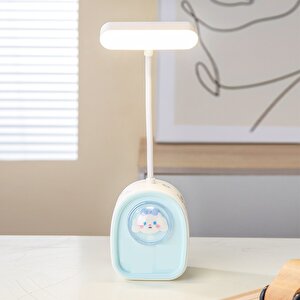 Cinnamoroll Masa Lambası Ve Kalemtıraş, Mavi, 27x8 Mavi