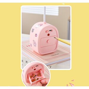 Cinnamoroll Masa Lambası Ve Kalemtıraş, Mavi, 27x8 Mavi
