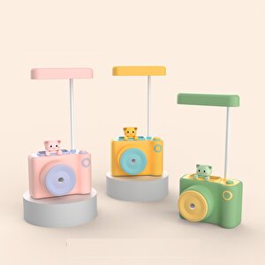 Kamera Masa Lambası Ve Kalemlik, Yeşil, 20x10 Yeşil