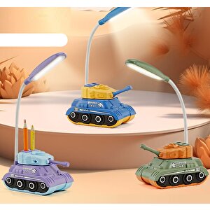 Tank Masa Lambası Ve Kalemlik, Yeşil, 22x14 Yeşil