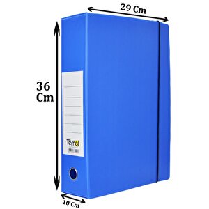 Arşiv Ve Proje Kutusu 29x36x10cm Mavi 50 Adet