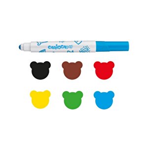Jumbo Yıkanabilir Keçeli Kalem 6 Renk (bebeklere Özel)