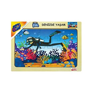 Ahşap Eğitici Puzzle Denizde Yaşam Ony188