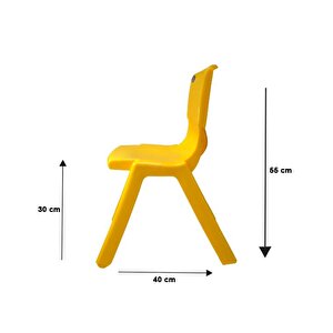 1.kalite Kırılmaz Çocuk Sandalyesi – Kreş Ve Anaokulu Sandalyesi Sarı 5 Adet