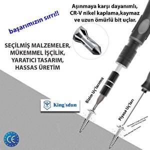 Kingsdun 48 Parçali Tasinabilir Mini Tornavida Seti Ks-840059