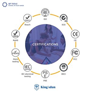 Kingsdun 13 I 1 Arada Metreli Ve Terazili Çok Amaçli Ledli Tornavida Seti Ks-870017