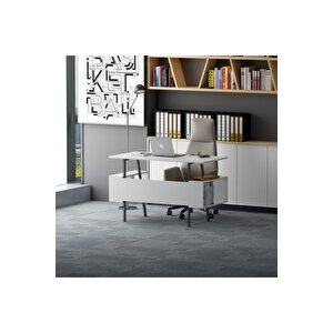 Lagomood İrony Çalışma Masası Beyaz Beyaz